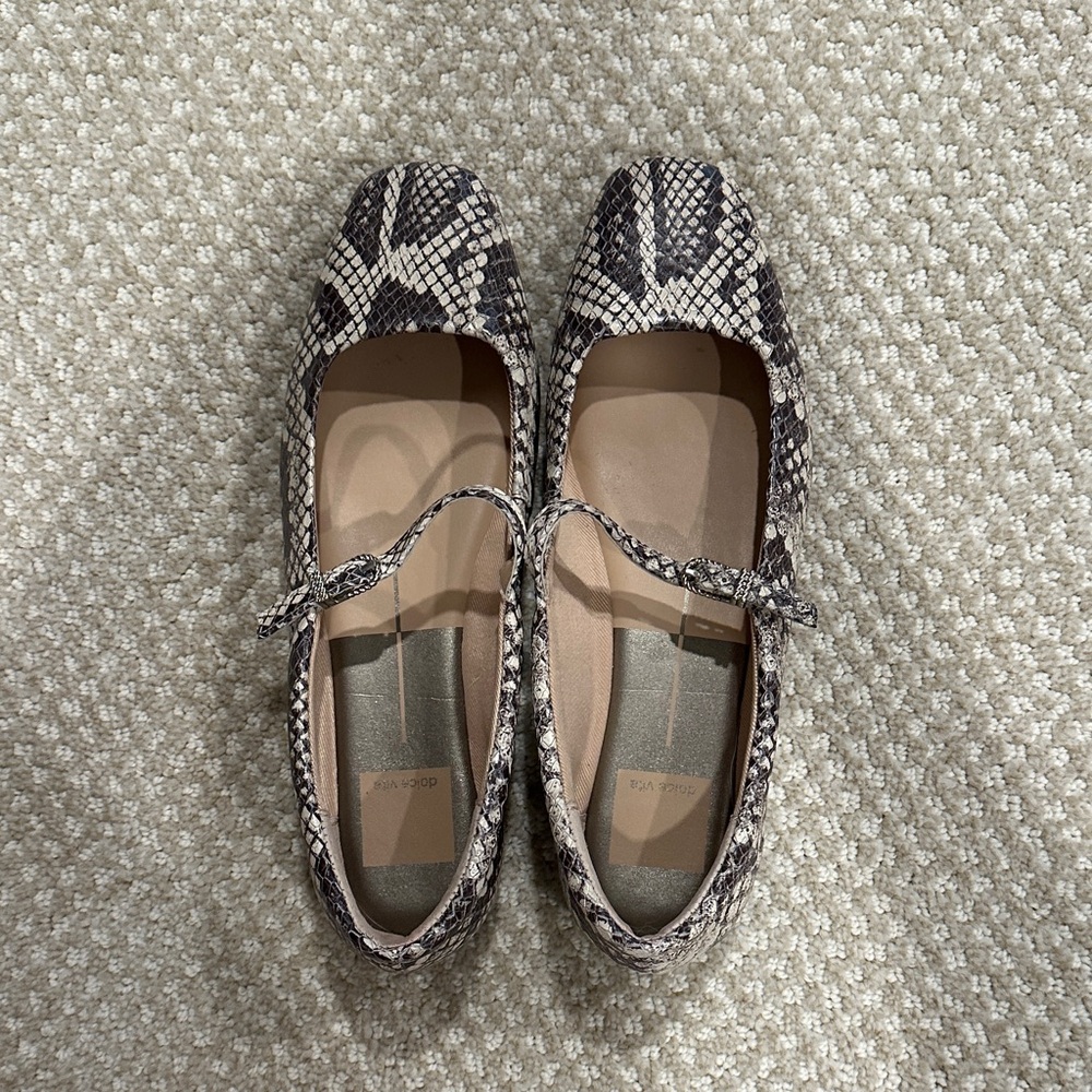 Dolce Vita Snakeskin Flats